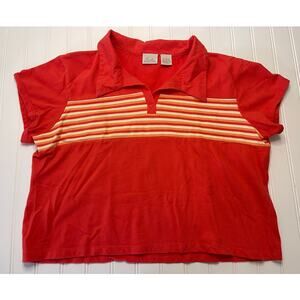 Vintage Fiorlini International Cropped Polo Top - Size Women's Large